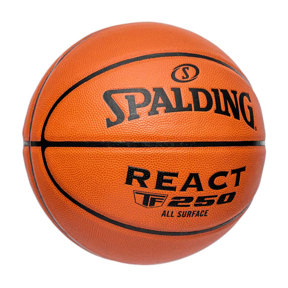 Spalding React TF-250 Official Size 7 Indoor-Outdoor Basketball 29.5 Inch