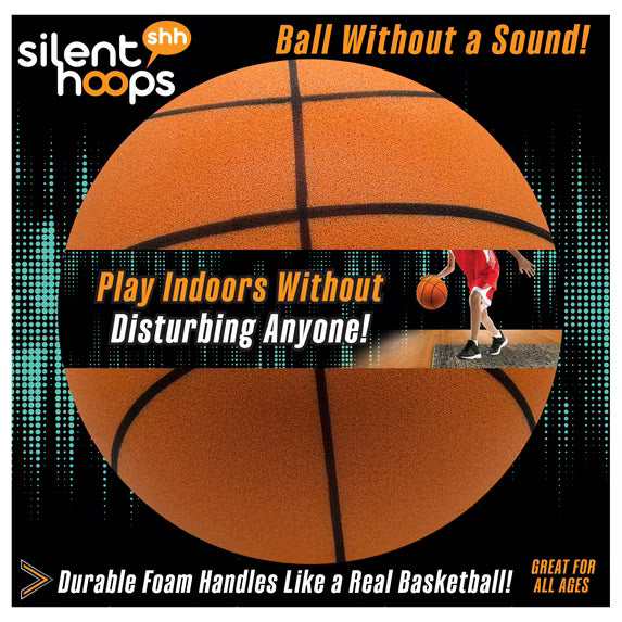 Supreme Silent Hoops Standard Size Indoor Basketball by Silent Hoops, Ages 3+