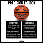 Spalding Precision TF-1000 Indoor Game Basketball - 29.5"