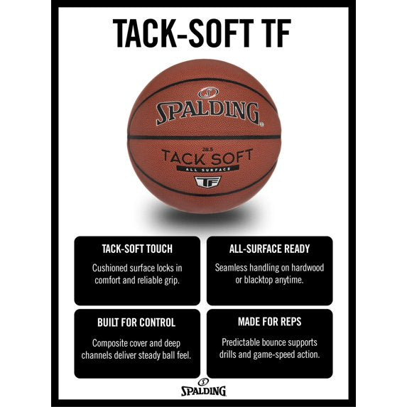 Spalding Tack-Soft TF Indoor/Outdoor Basketball - 29.5"